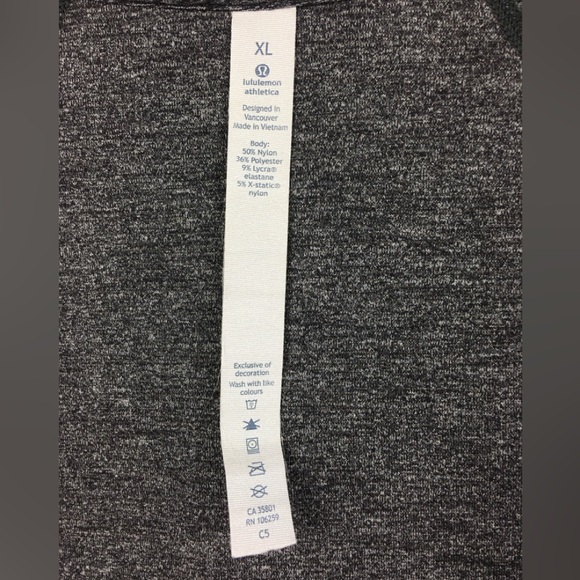 Lululemon Surge Warm 1/2 Zip Silver Heathered Dark Slate Size XL - Picture 4 of 13